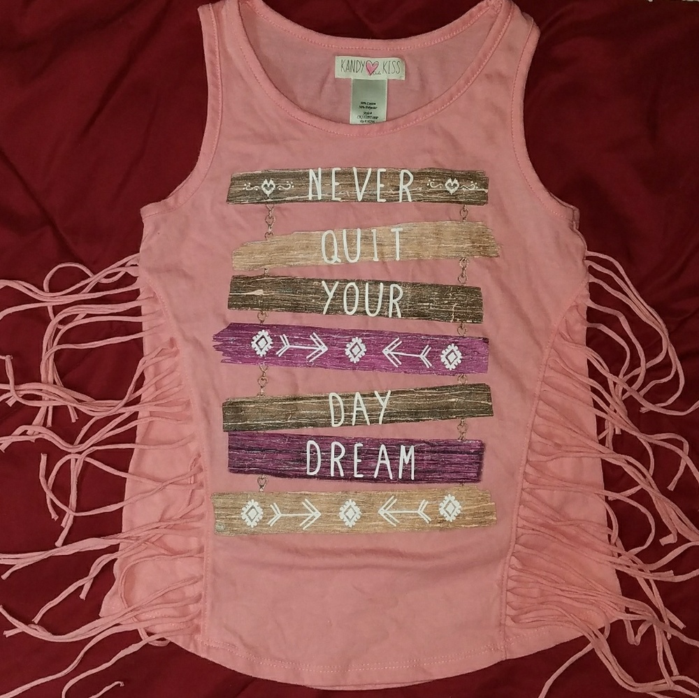 Girls Fringe Tank